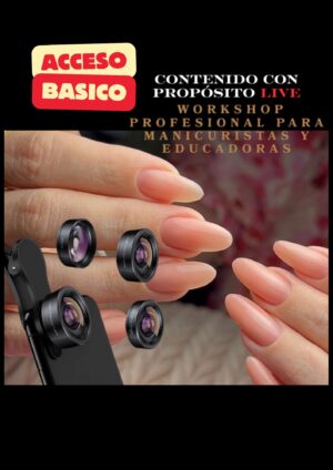 Imagen del Acceso Básico del taller de Creación de Contenido para manicuristas.